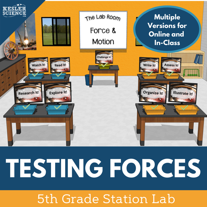 Testing Forces - Student-Led Station Lab - 5th Grade