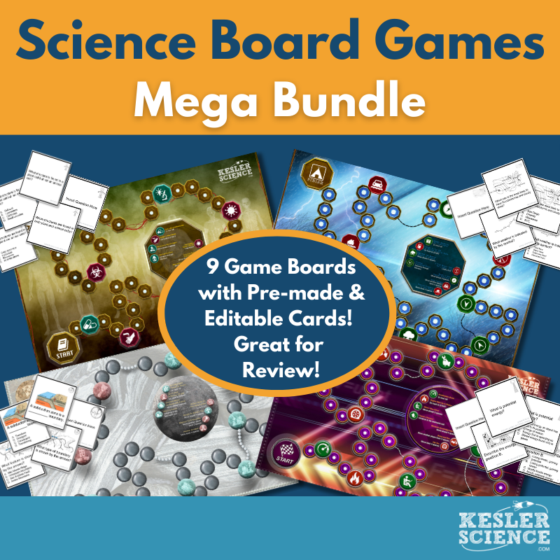 Science Board Games Bundle with Editable Cards - MS 6-8 – Kesler ...