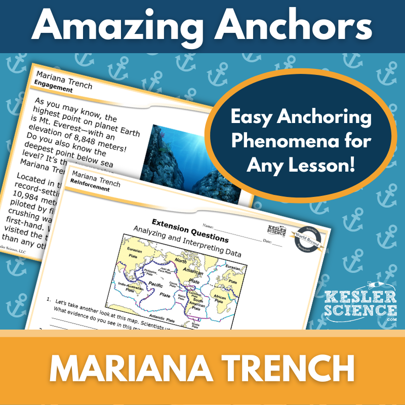 Amazing Anchors Identifying Tectonic Plates (Mariana Trench) - MS 6-8