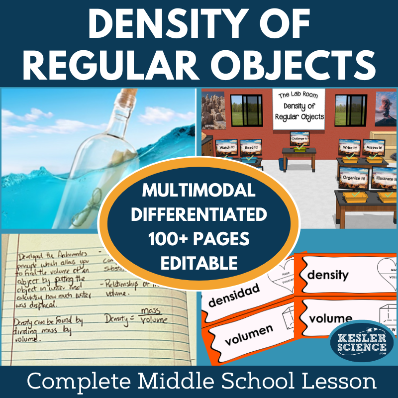 Density of a Regular-Shaped Object Complete Lesson Plan - MS
