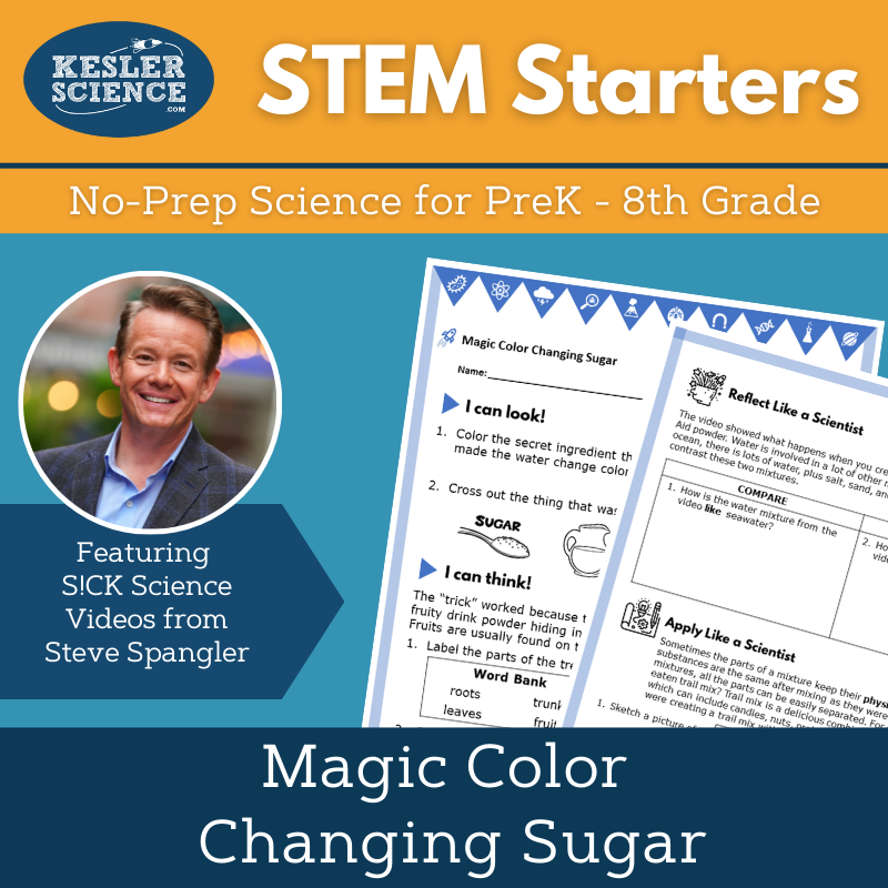 STEM Starters - Magic Color Change Sugar - Easy PreK-8