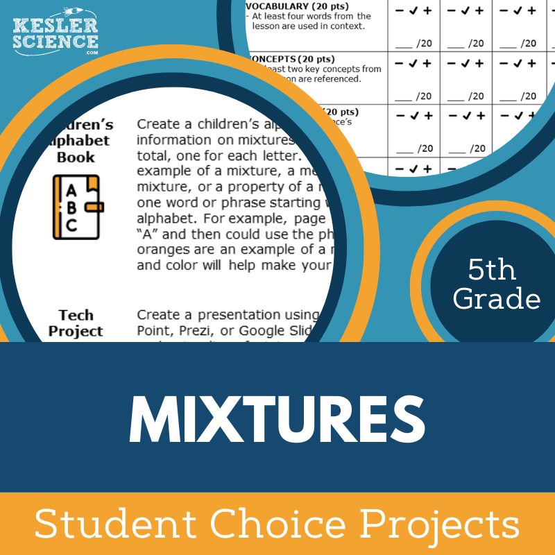 Mixtures - Student Choice Projects - 5th Grade