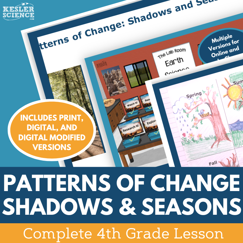 Patterns of Change - Shadows & Seasons - Complete Lesson Plan - 4th Grade