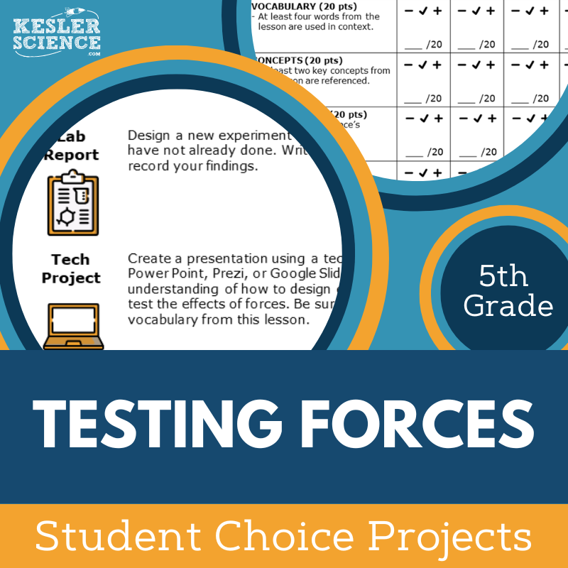 Testing Forces - Student Choice Projects - 5th Grade