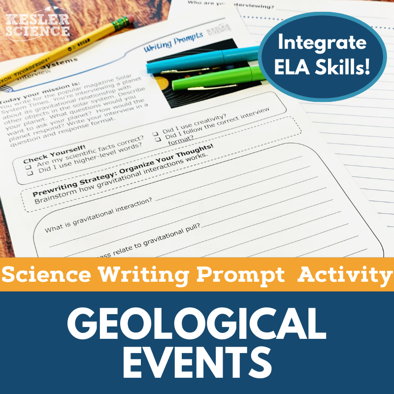 Writing Prompts - Geological Events - MS 6-8