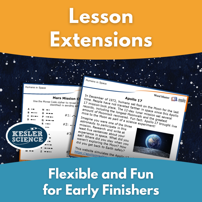 Lesson Extensions for Early Finishers