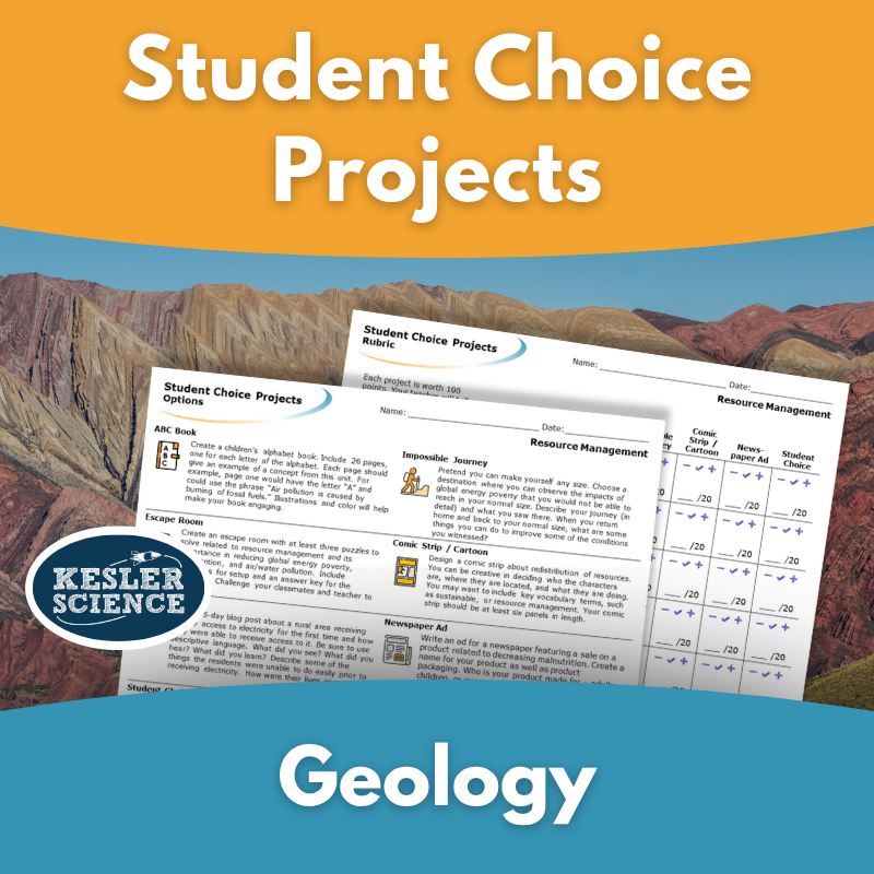 Student Choice - Earth Science - Geology