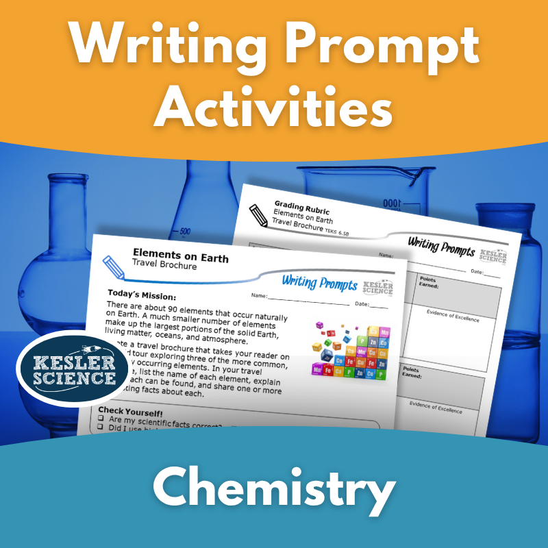 Writing Prompts - Physical Science - Chemistry