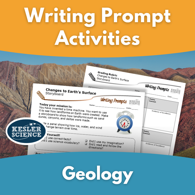Writing Prompts - Earth Science - Geology