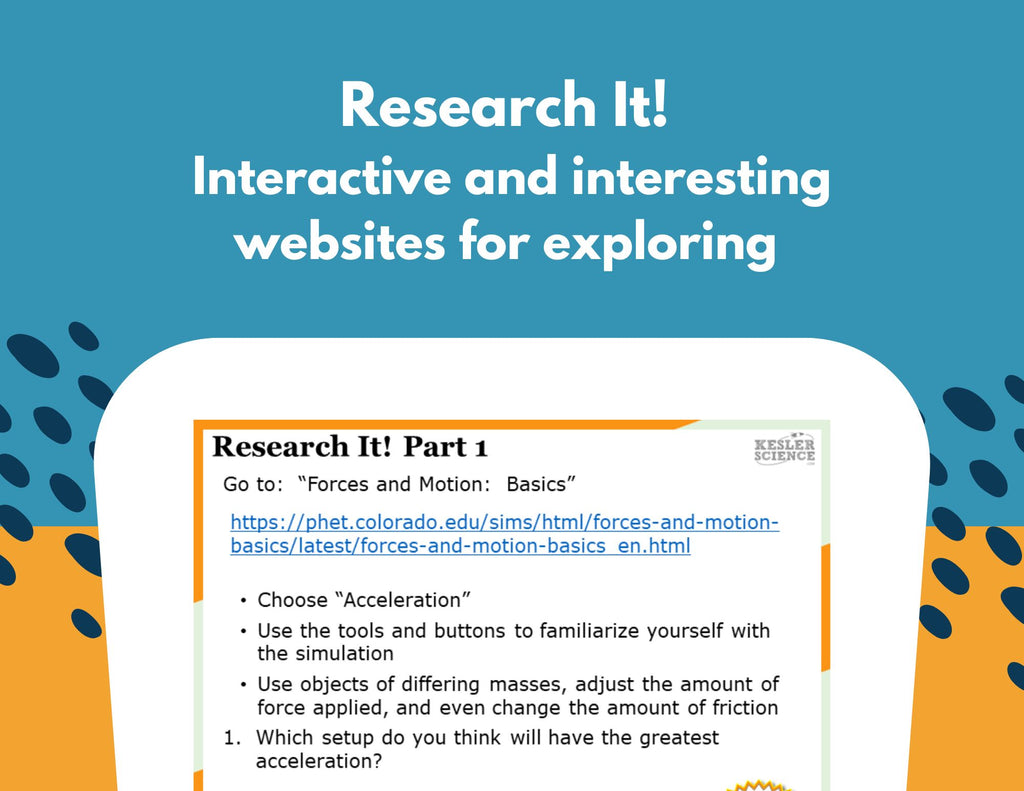 Newton's Laws Station Labs Bundle - Student-Led Station Lab - MS