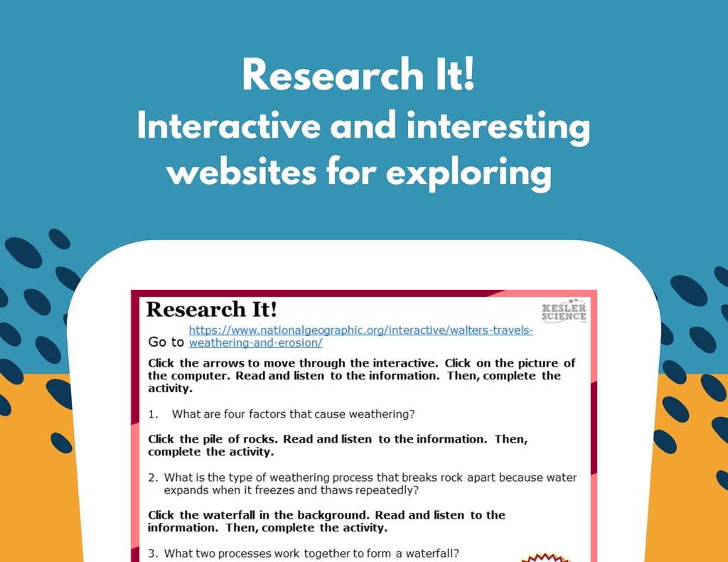 Changes to Earth's Surface - Student-Led Station Lab - 5th Grade