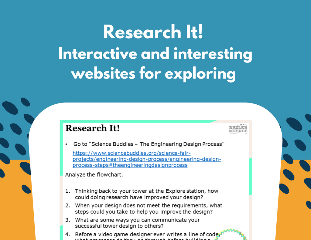 Engineering Design Process Station Lab - Grades 6-8