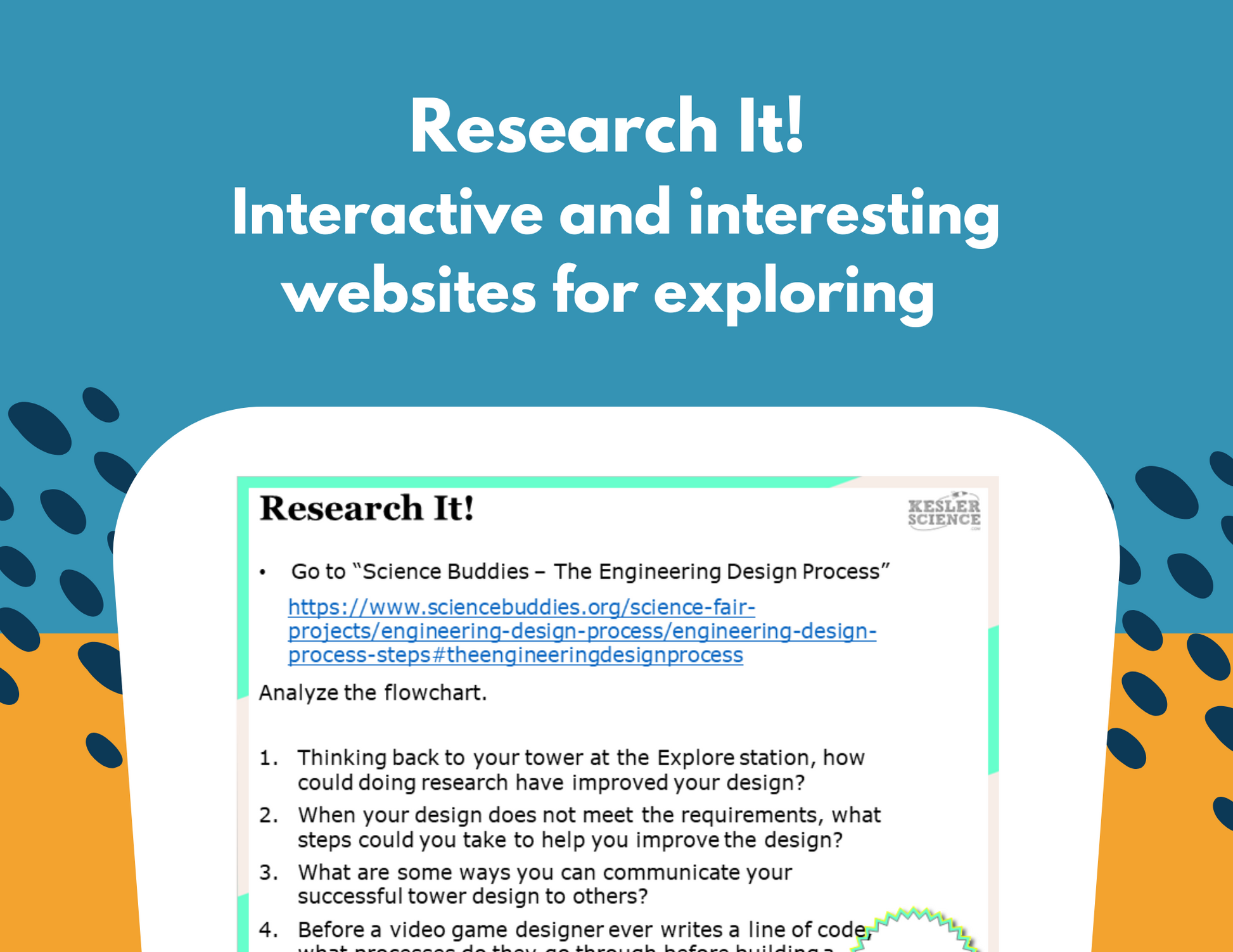 Engineering Design Process Station Lab - Grades 6-8