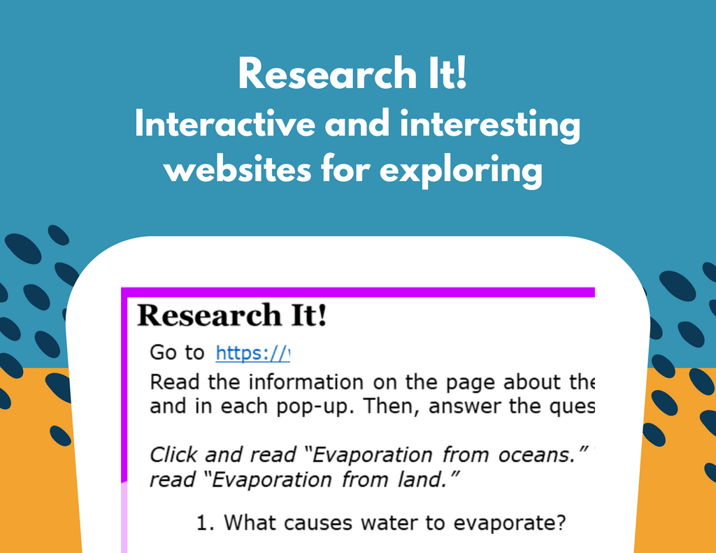 Water Cycle & The Sun's Energy - Student-Led Station Lab - 4th Grade