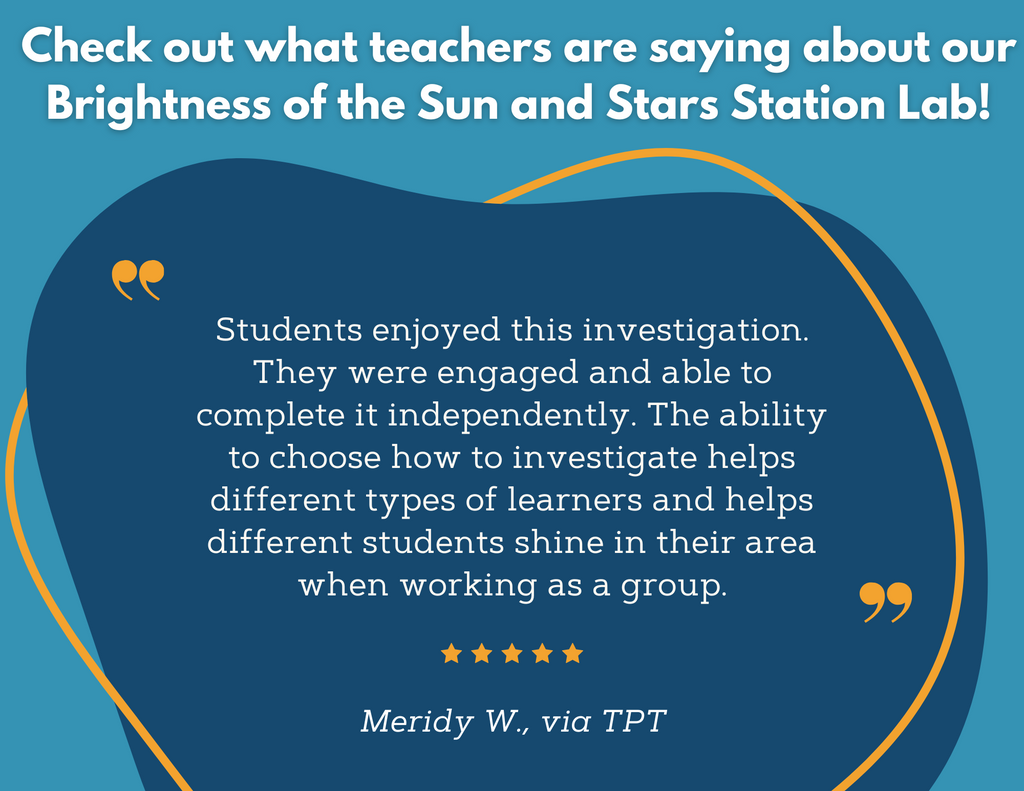 Brightness of the Sun & Stars - Student-Led Station Lab - 5th Grade