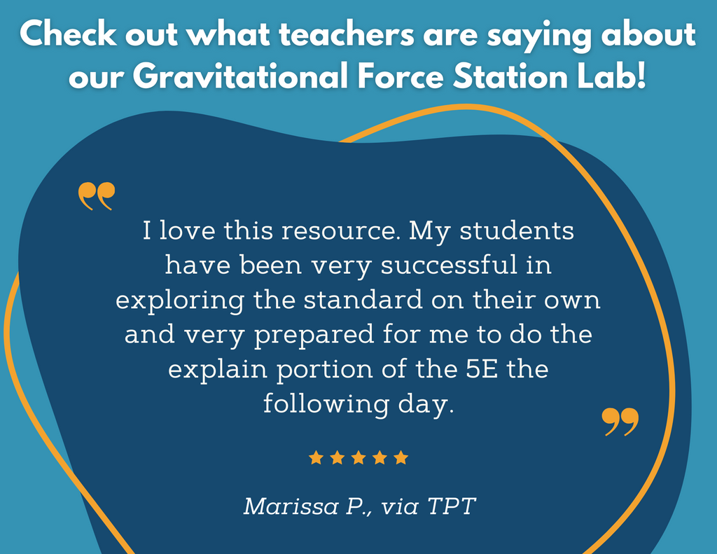 Gravitational Force - Student-Led Station Lab - 5th Grade