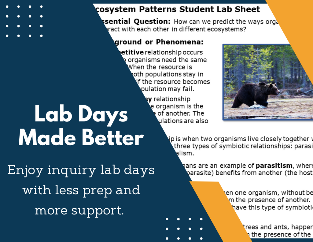 Ecosystem Patterns Inquiry Lab - NGSS MS LS2-2