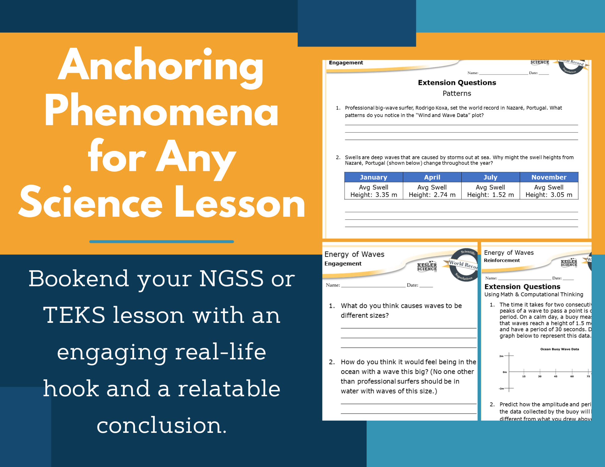 Amazing Anchors Waves & Energy - NGSS MS PS4-1