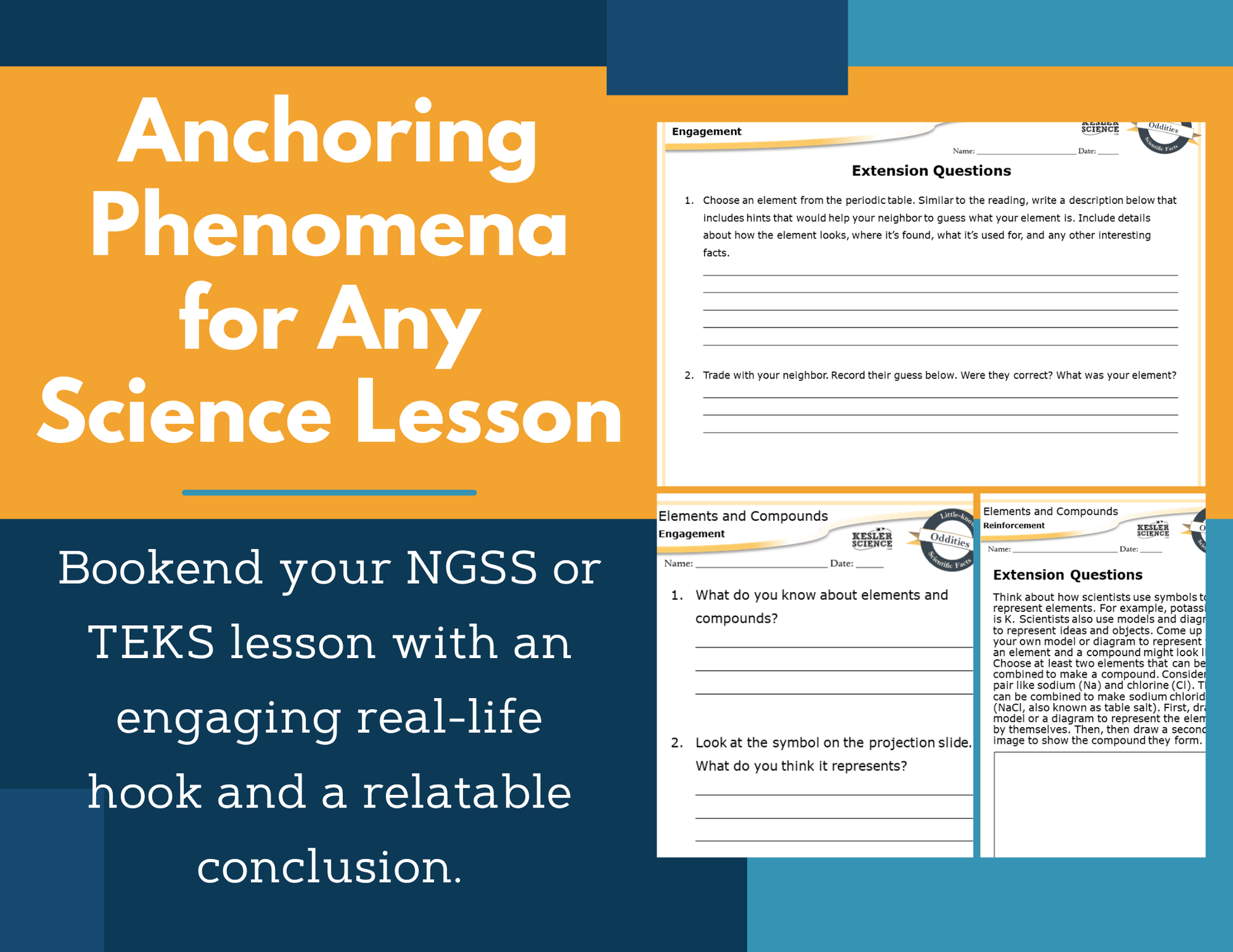 Amazing Anchors Elements & Compounds - MS 6-8
