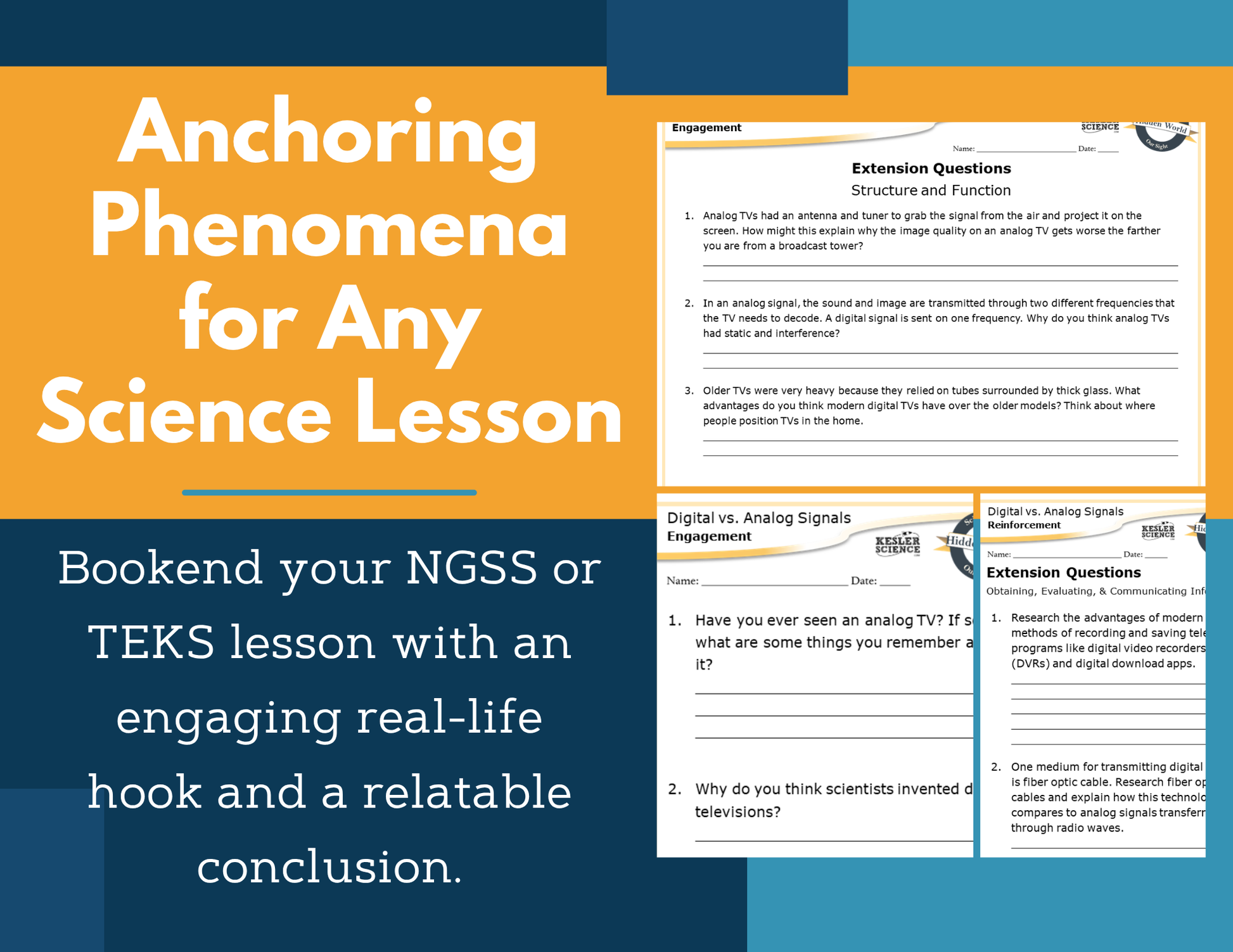 Amazing Anchors - Digital vs Analog Signals - NGSS MS PS4-3
