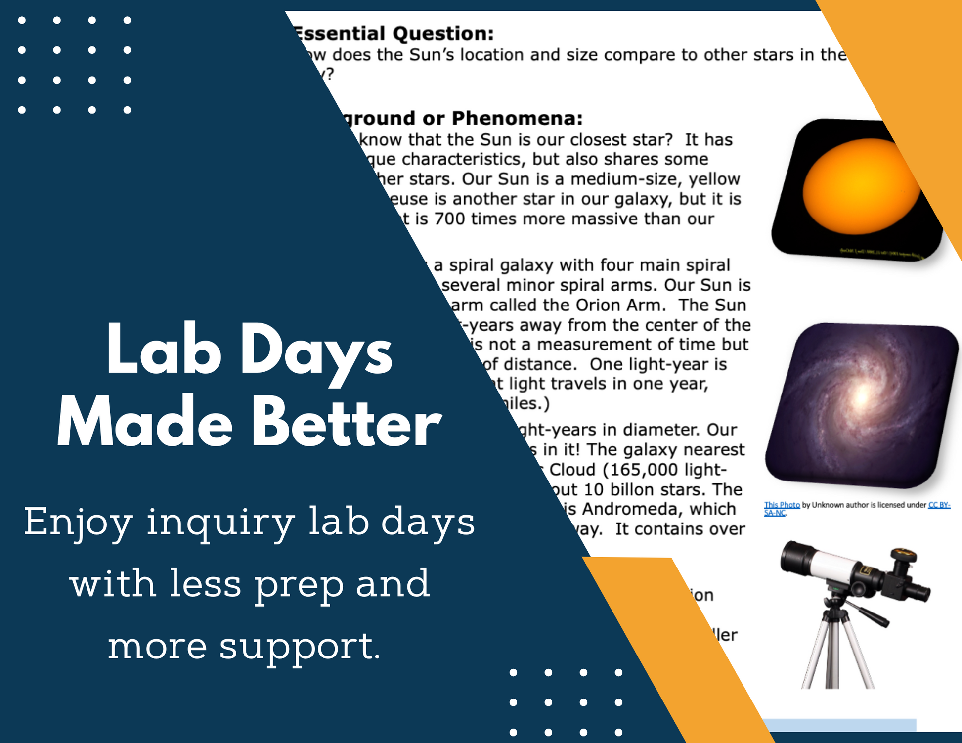 The Sun Inquiry Lab - MS 6-8 Science