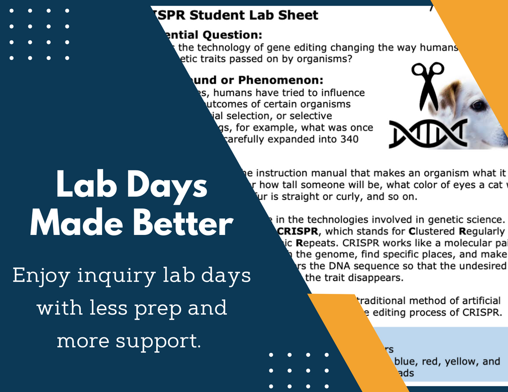 Selective Breeding: CRISPR Technology Inquiry Lab - NGSS MS LS4-5