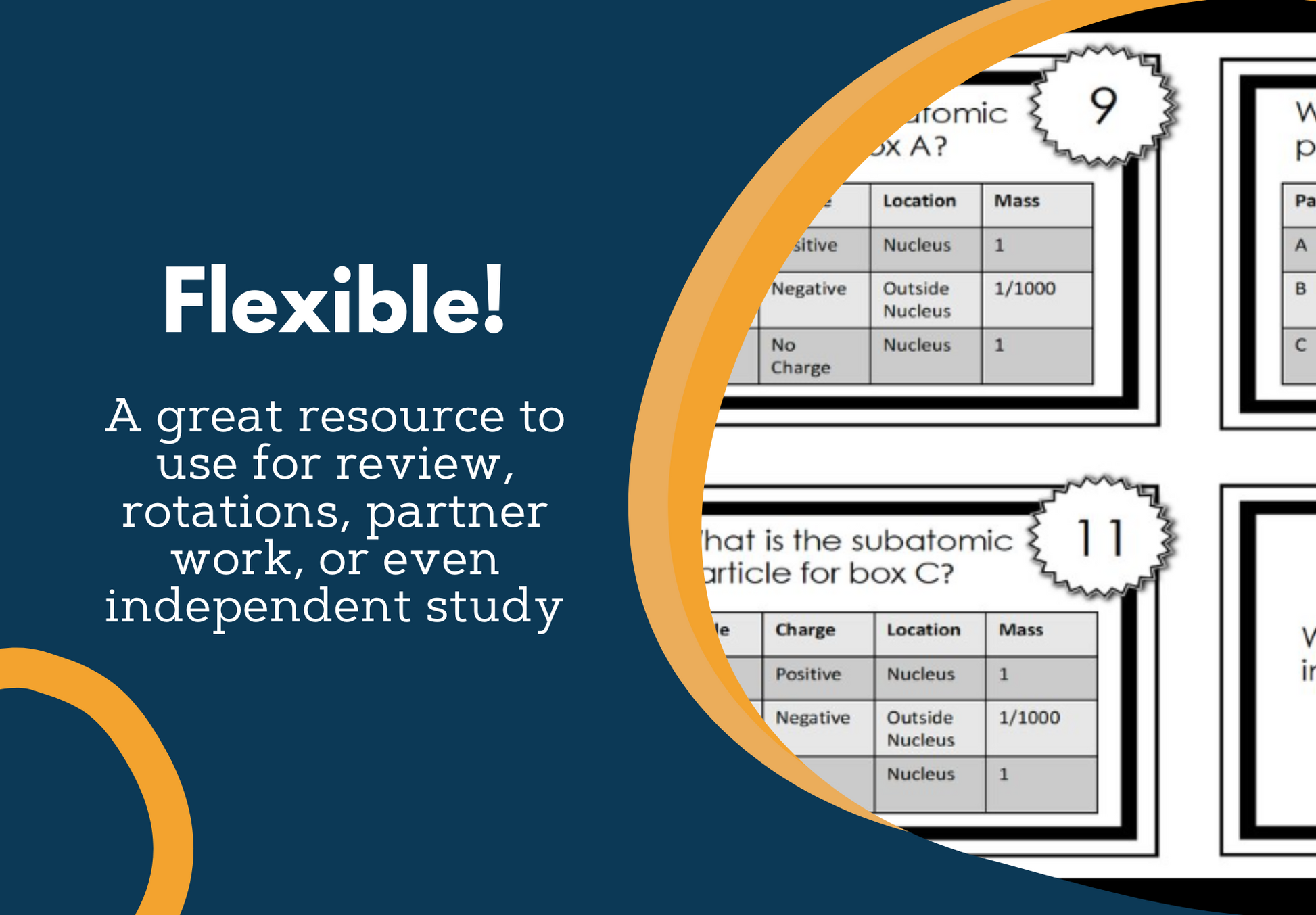 Chemistry Task Cards #1: Atomic Structure, Reactivity, & Properties of Elements