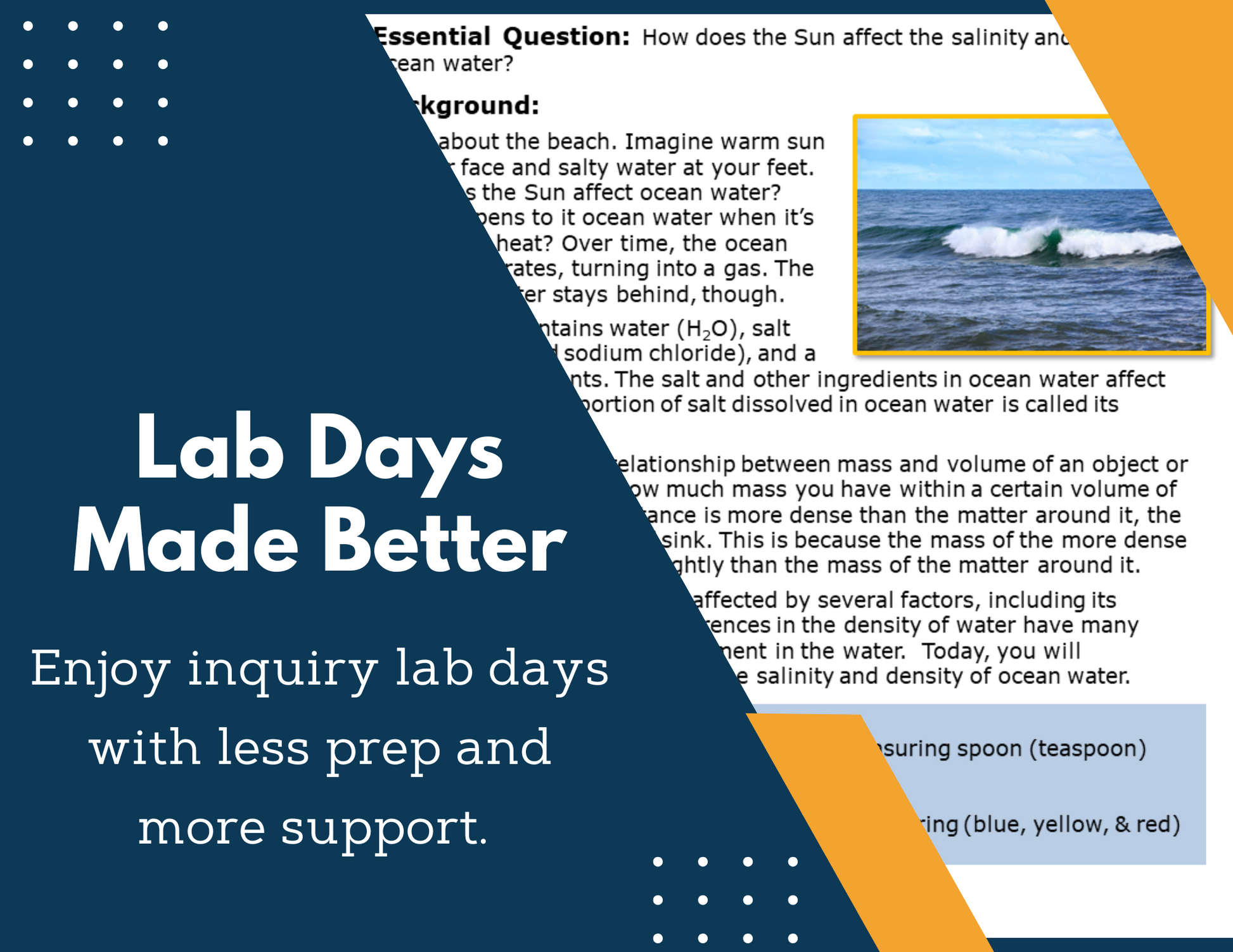 Oceans Inquiry Lab - NGSS MS LS2-4