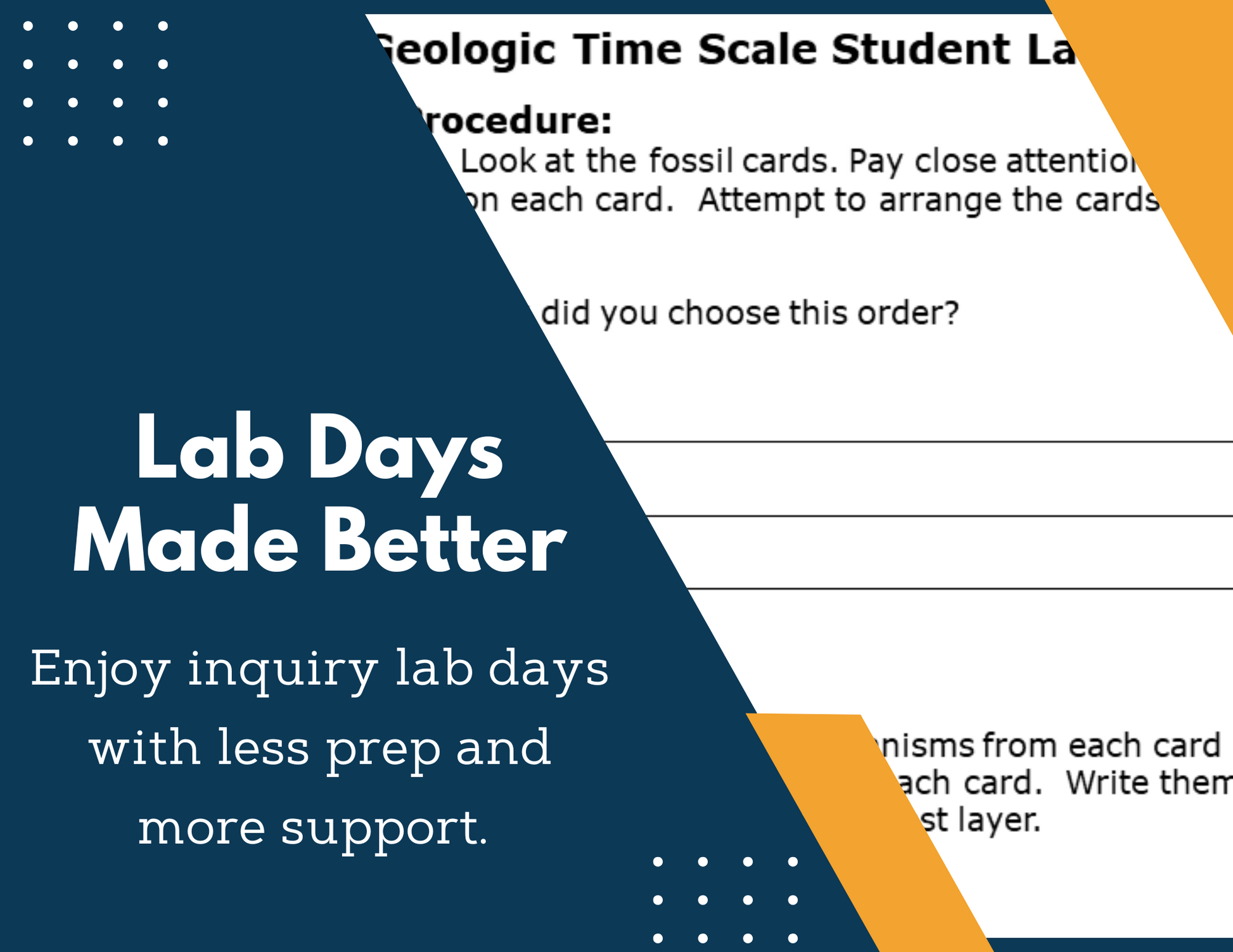 Geologic Time Scale Inquiry Lab - NGSS MS ESS1-4