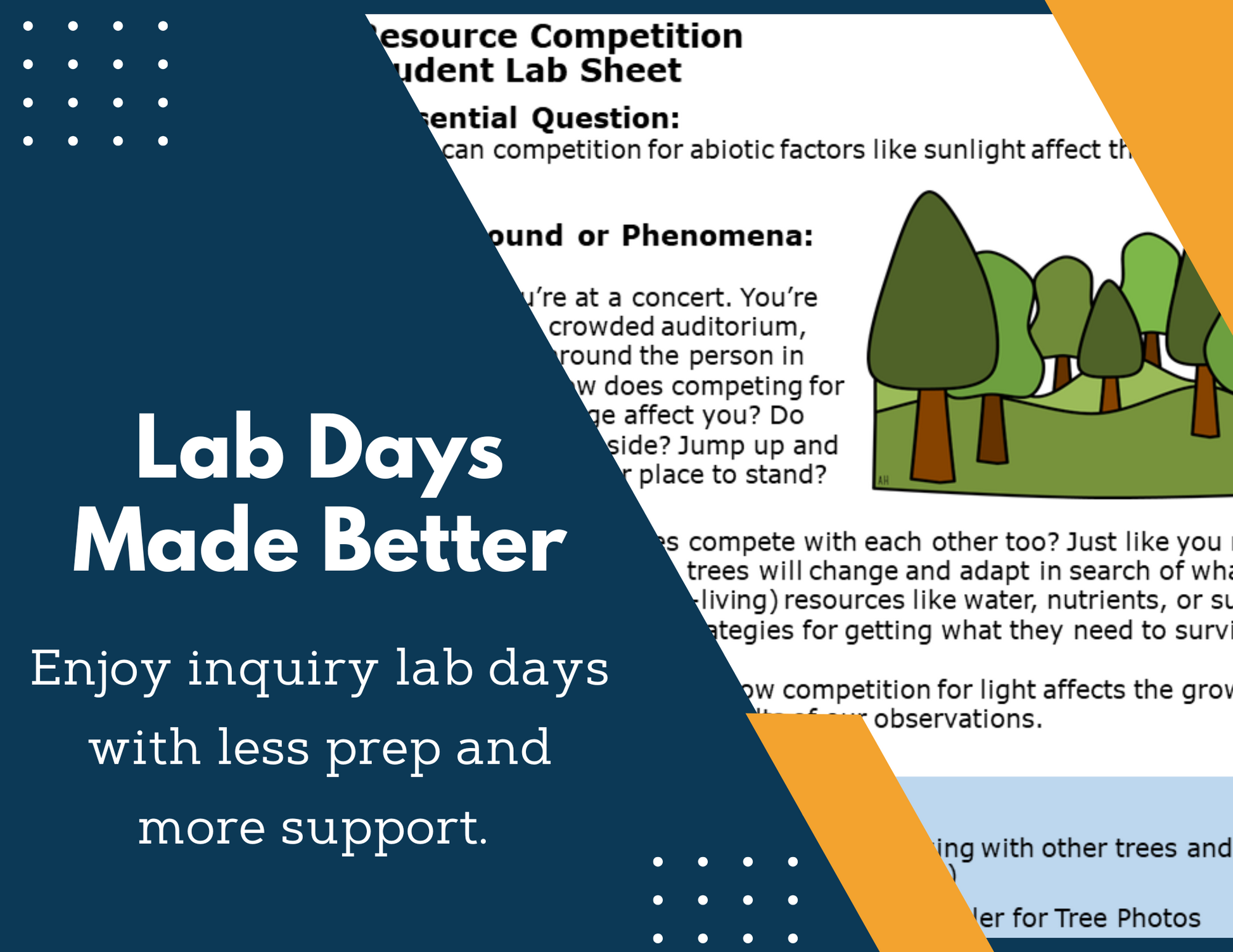 Competition for Resources Inquiry Lab - MS 6-8 Science TEKS