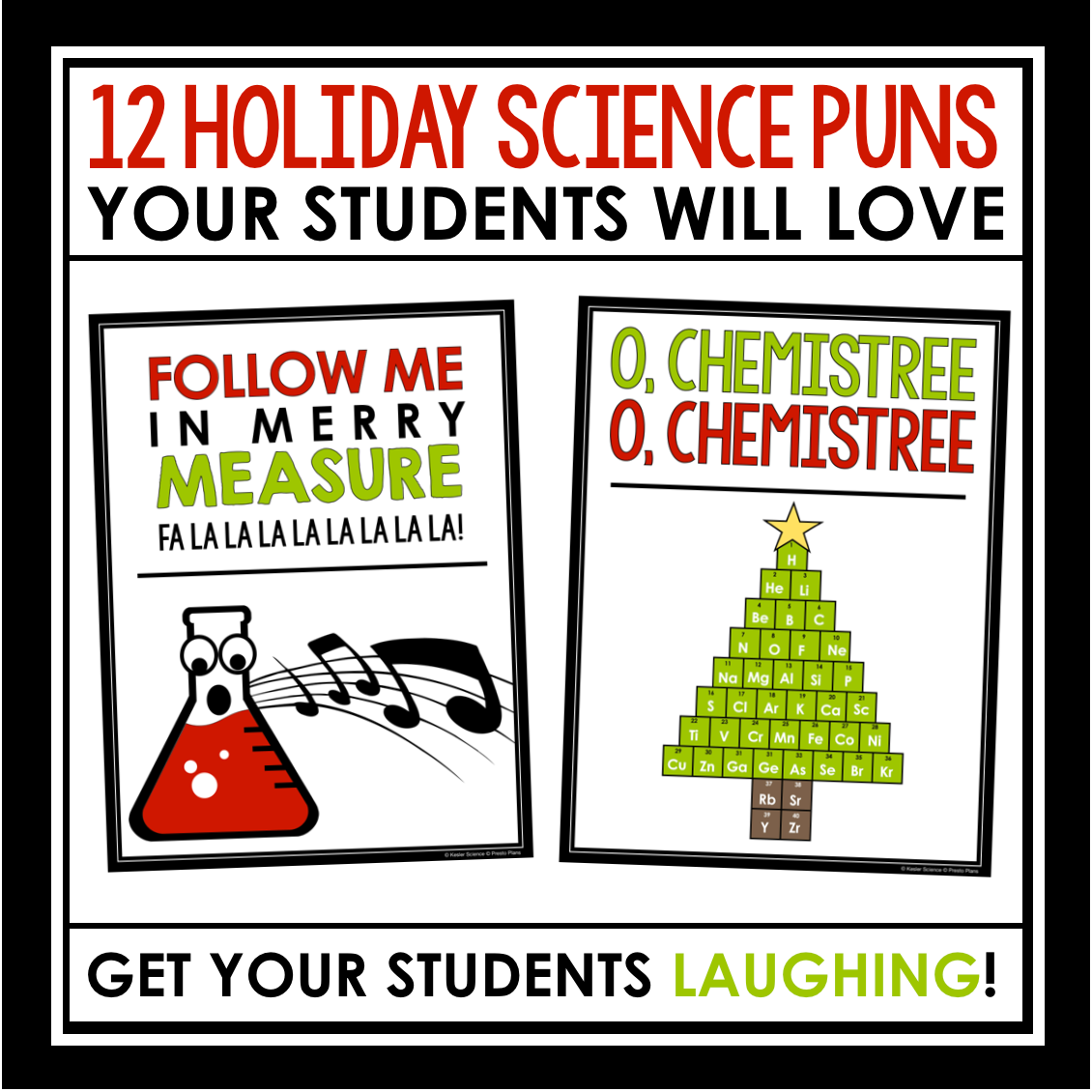 Science Christmas/Winter Season Posters