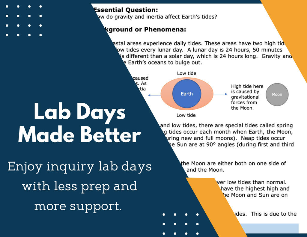 Tides Inquiry Lab - MS 6-8 Science