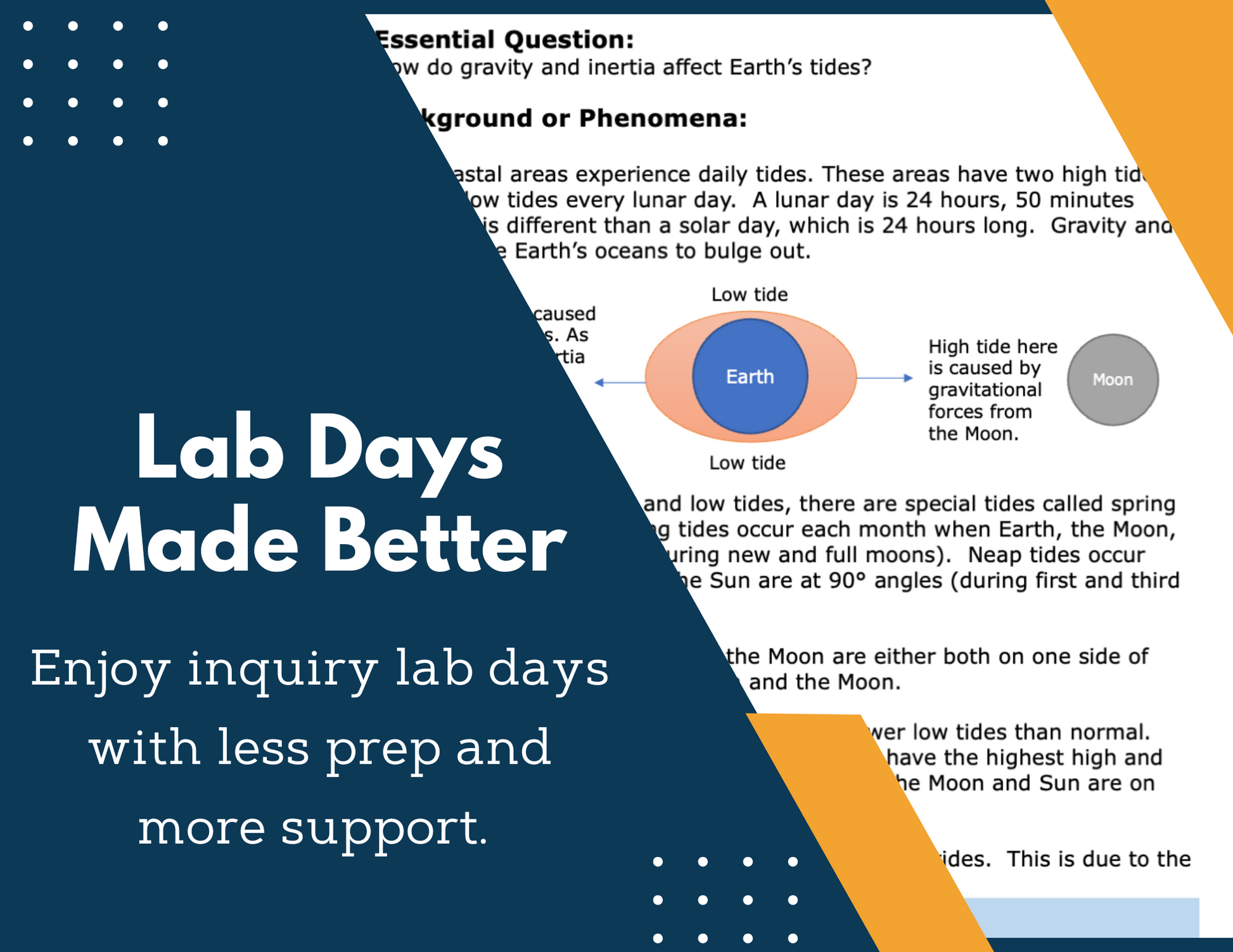Tides Inquiry Lab - MS 6-8 Science
