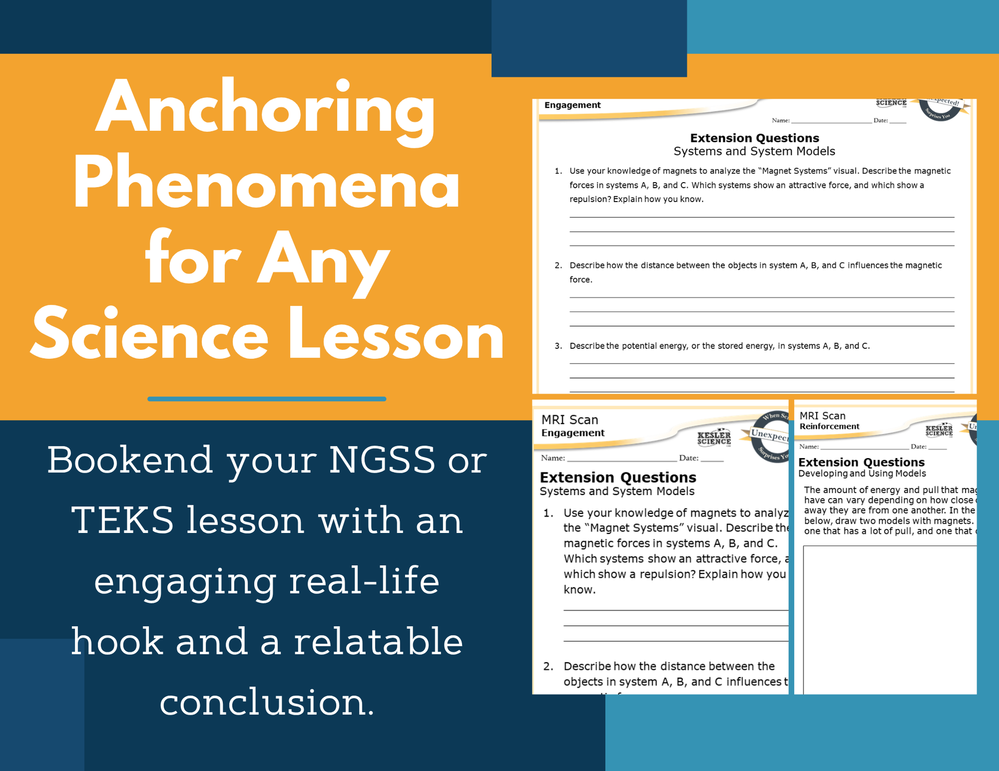Amazing Anchors Distance & Potential Energy (MRI Scan) - NGSS MS PS3-2