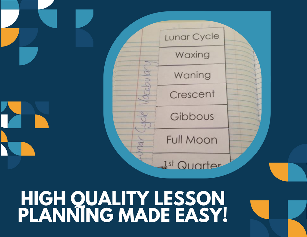Moon Phases - Lunar Cycle Interactive Notebook Pages - Paper INB - MS 6-8