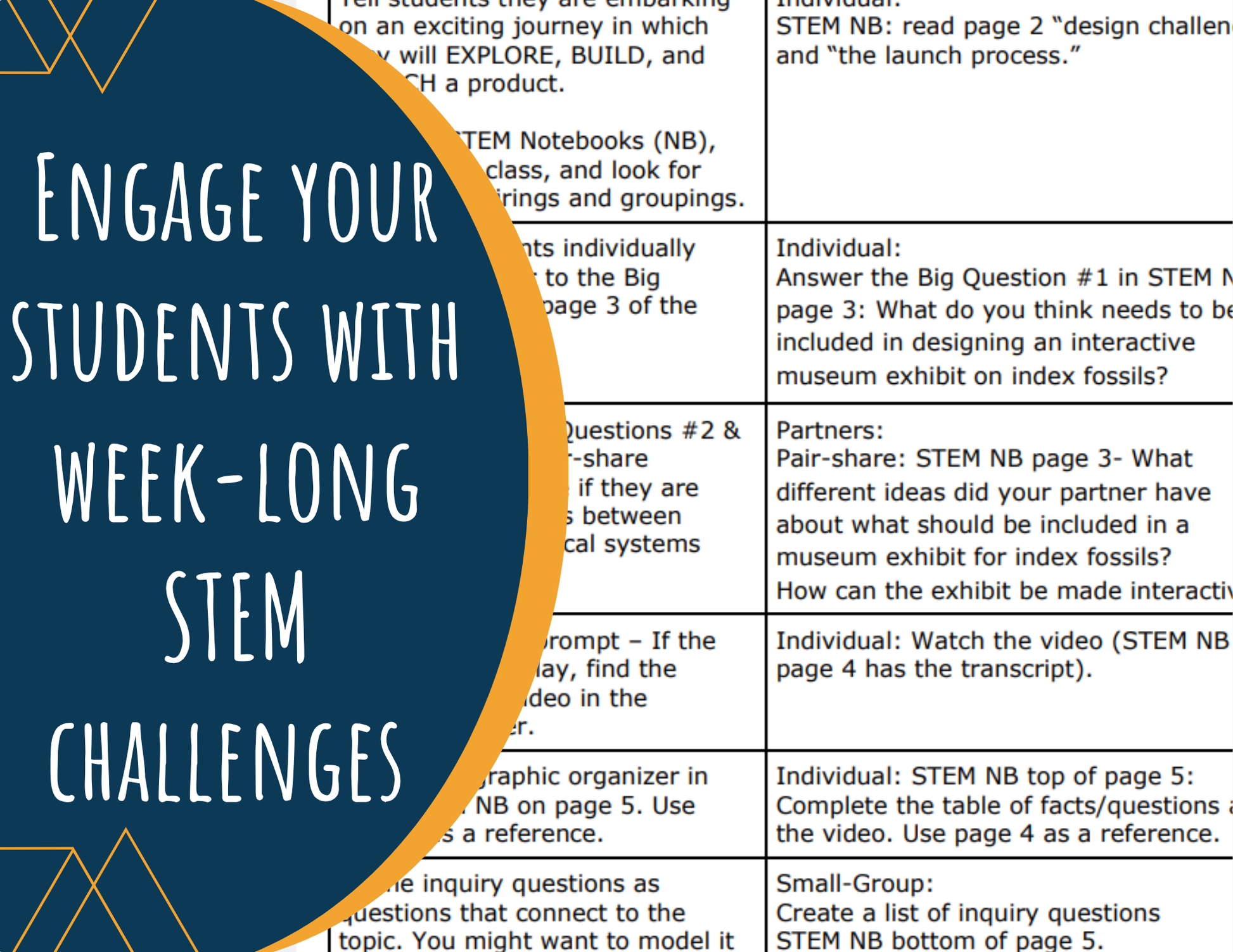 STEM Challenge - Project Paleo Exhibit Engineer - Display Index Fossils