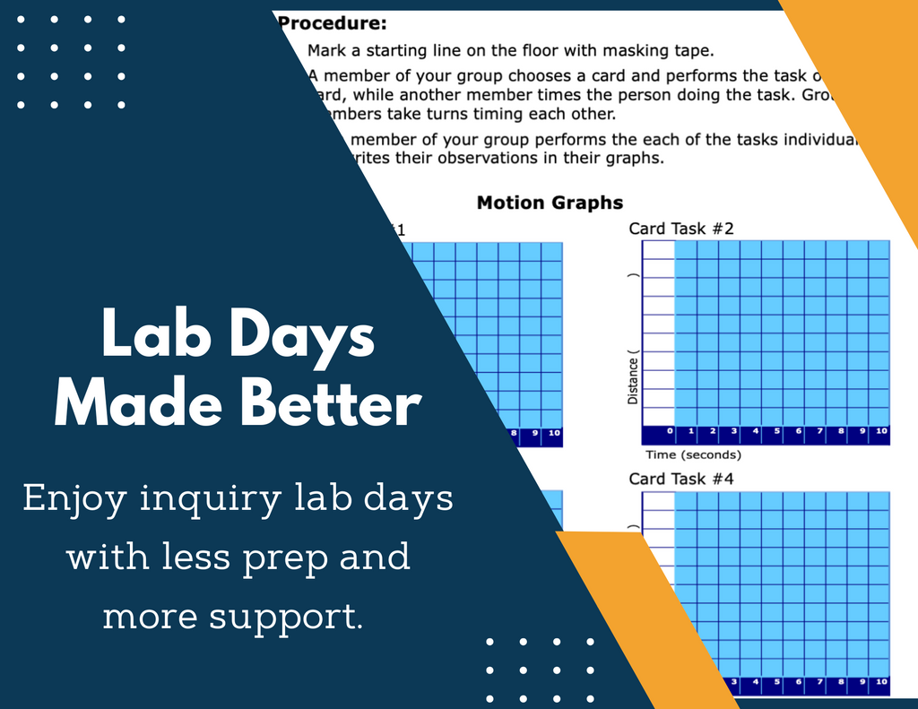 Motion Graphing Inquiry Lab - MS 6-8 Science TEKS