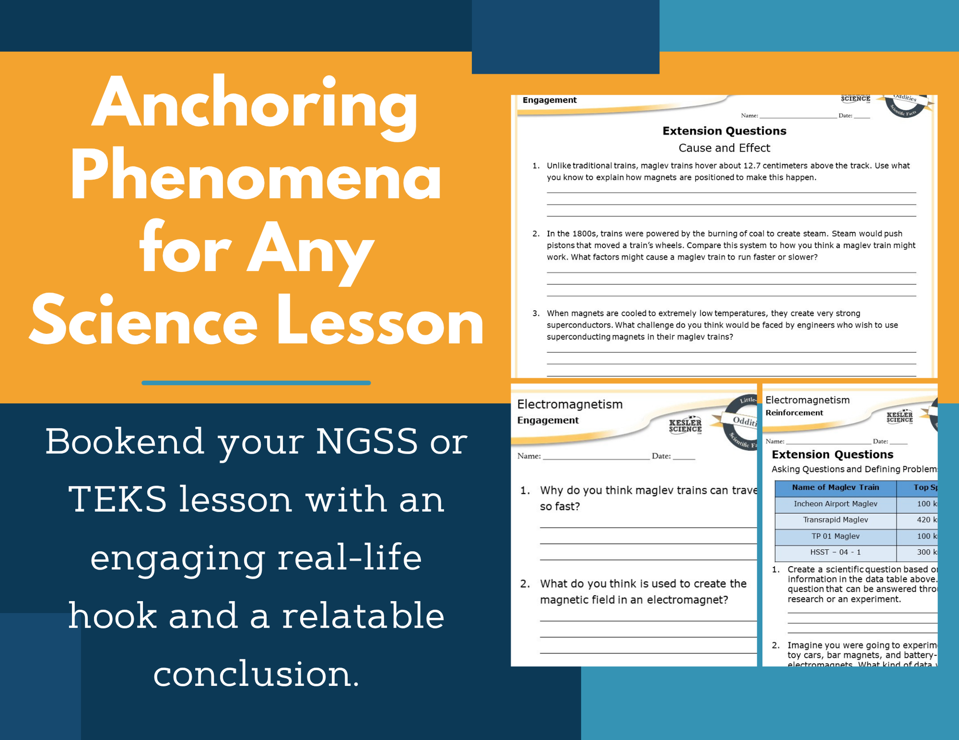 Amazing Anchors Electric & Magnetic Forces (Electromagnetism) - NGSS MS PS2-3
