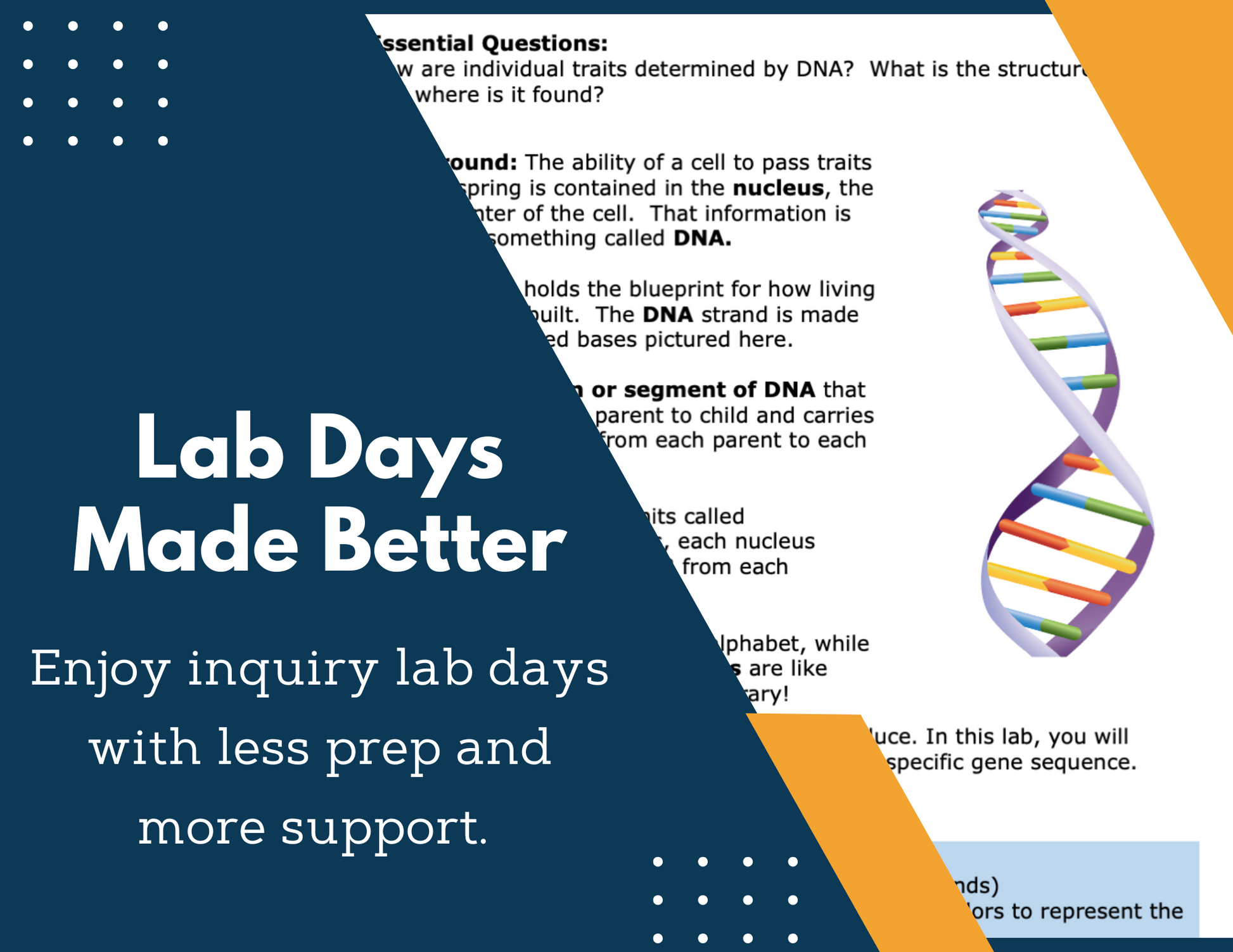 Inherited Traits Inquiry Lab - MS 6-8 Science TEKS