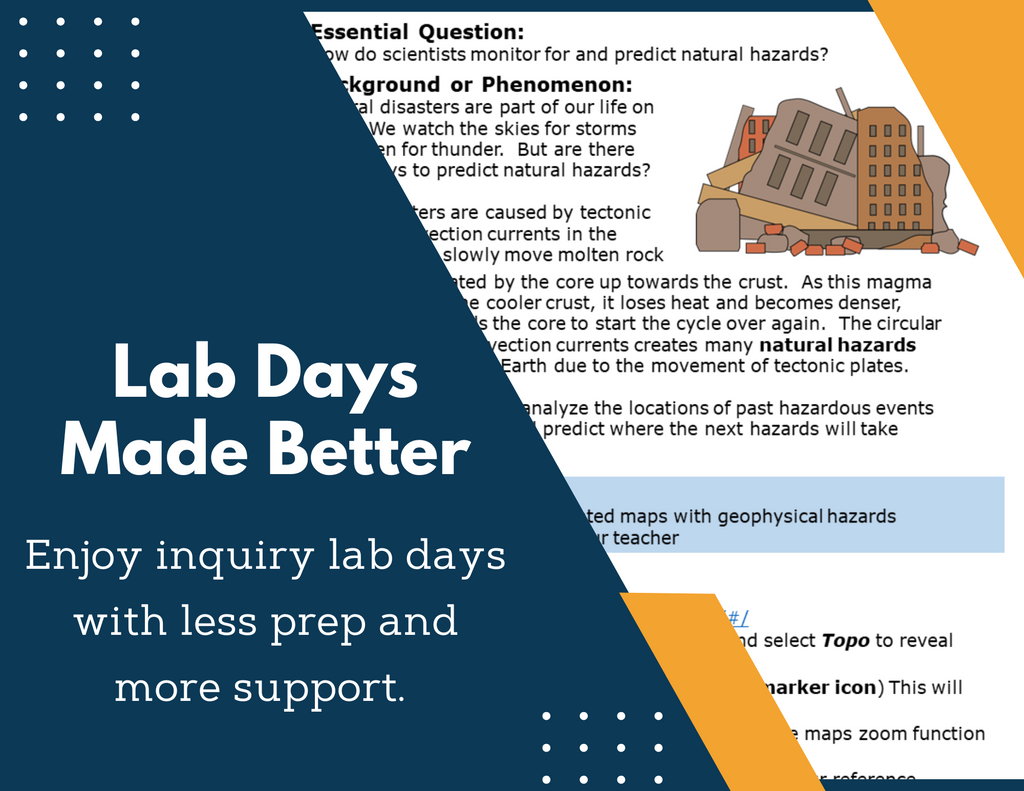Earth Science Bundle - Print Inquiry Labs with CER - Grades 6-8