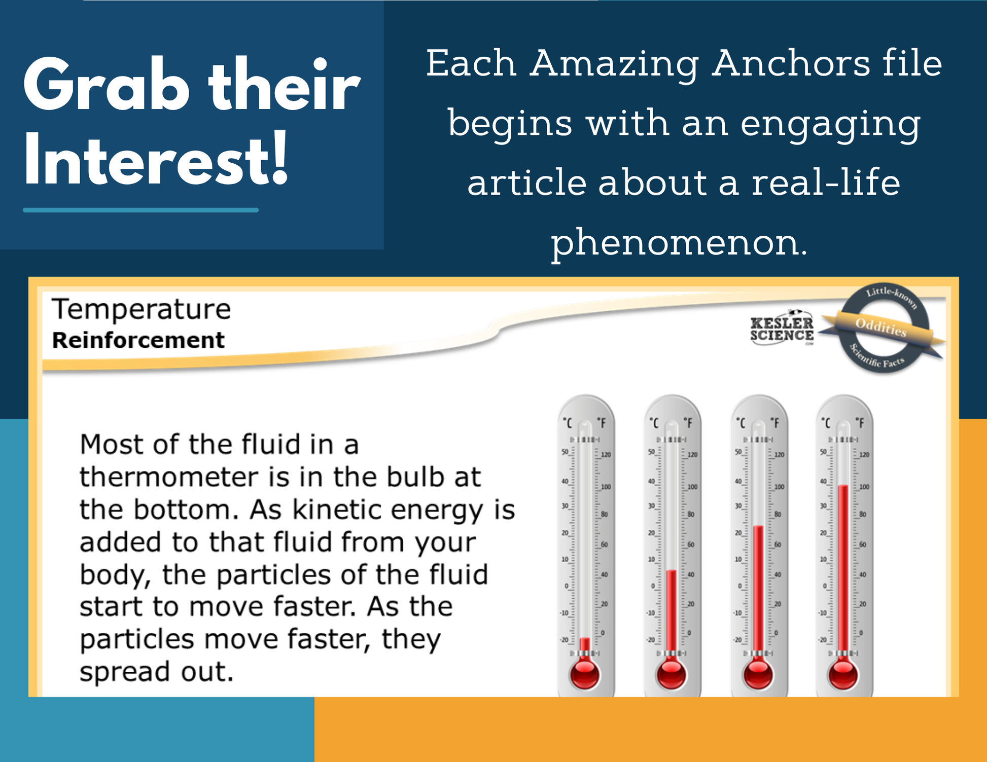 Amazing Anchors Temperature & Energy - NGSS MS PS3-4