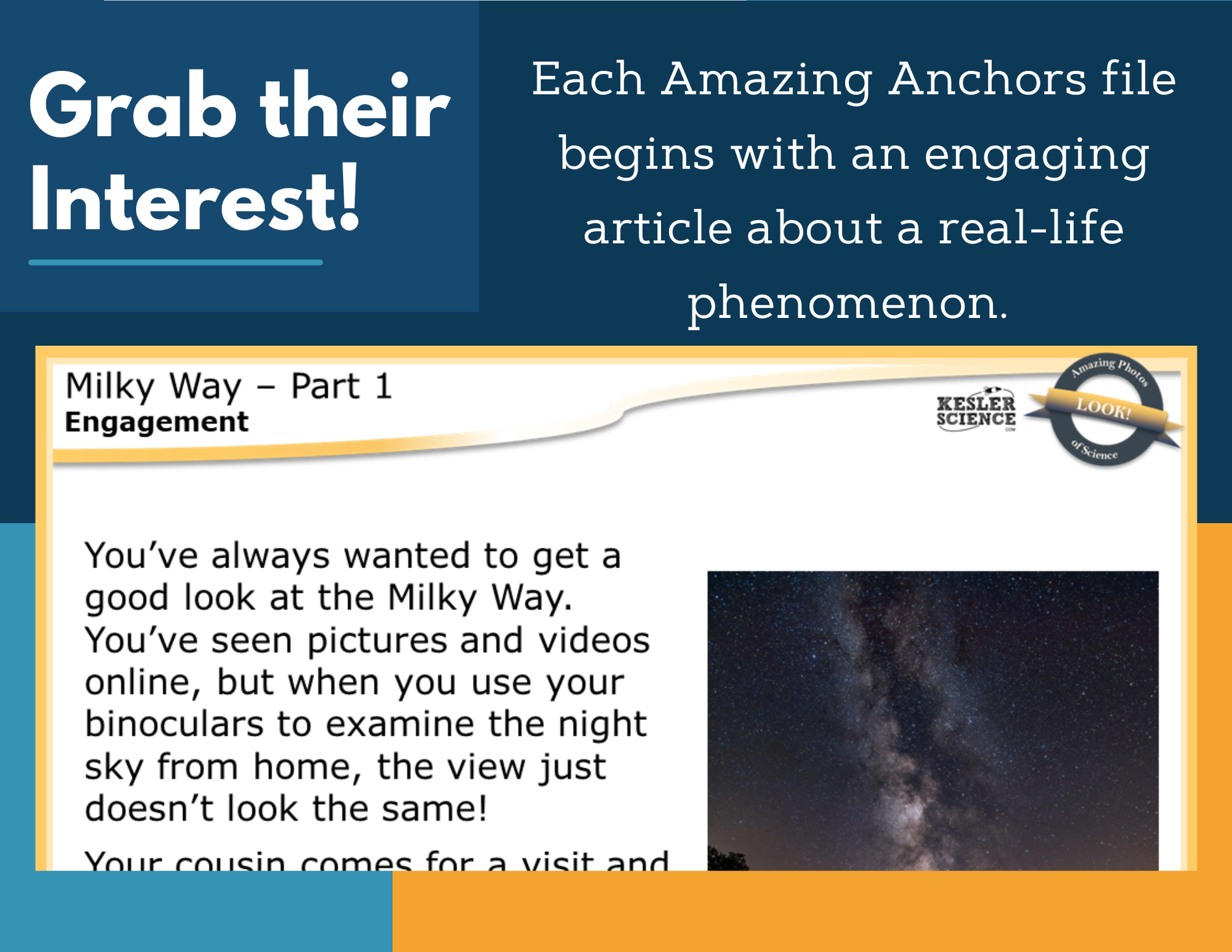 Amazing Anchors Galaxies & Light Years (Milky Way) - MS 6-8