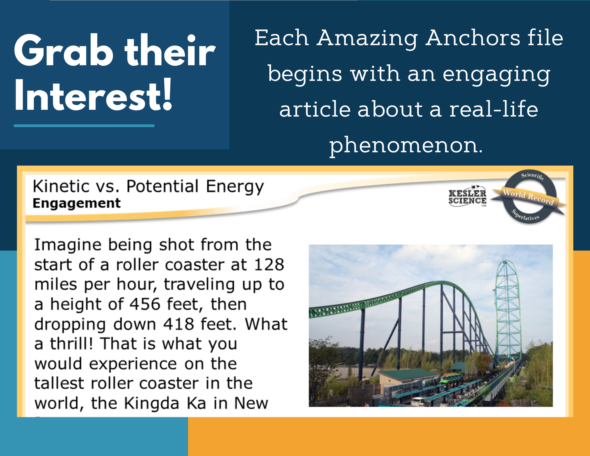 Amazing Anchors Potential vs Kinetic Energy - MS 6-8