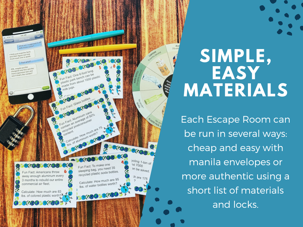 Earth Day Escape Room - 6th 7th 8th Grade Science Activity