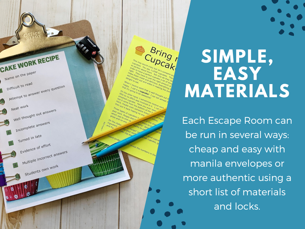 Back to School Escape Room - 6th 7th 8th Grade Science Activity
