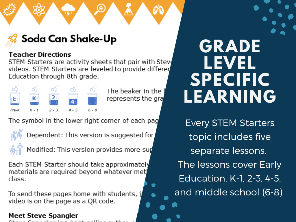 STEM Starters - Soda Can Shake Up - Easy PreK-8