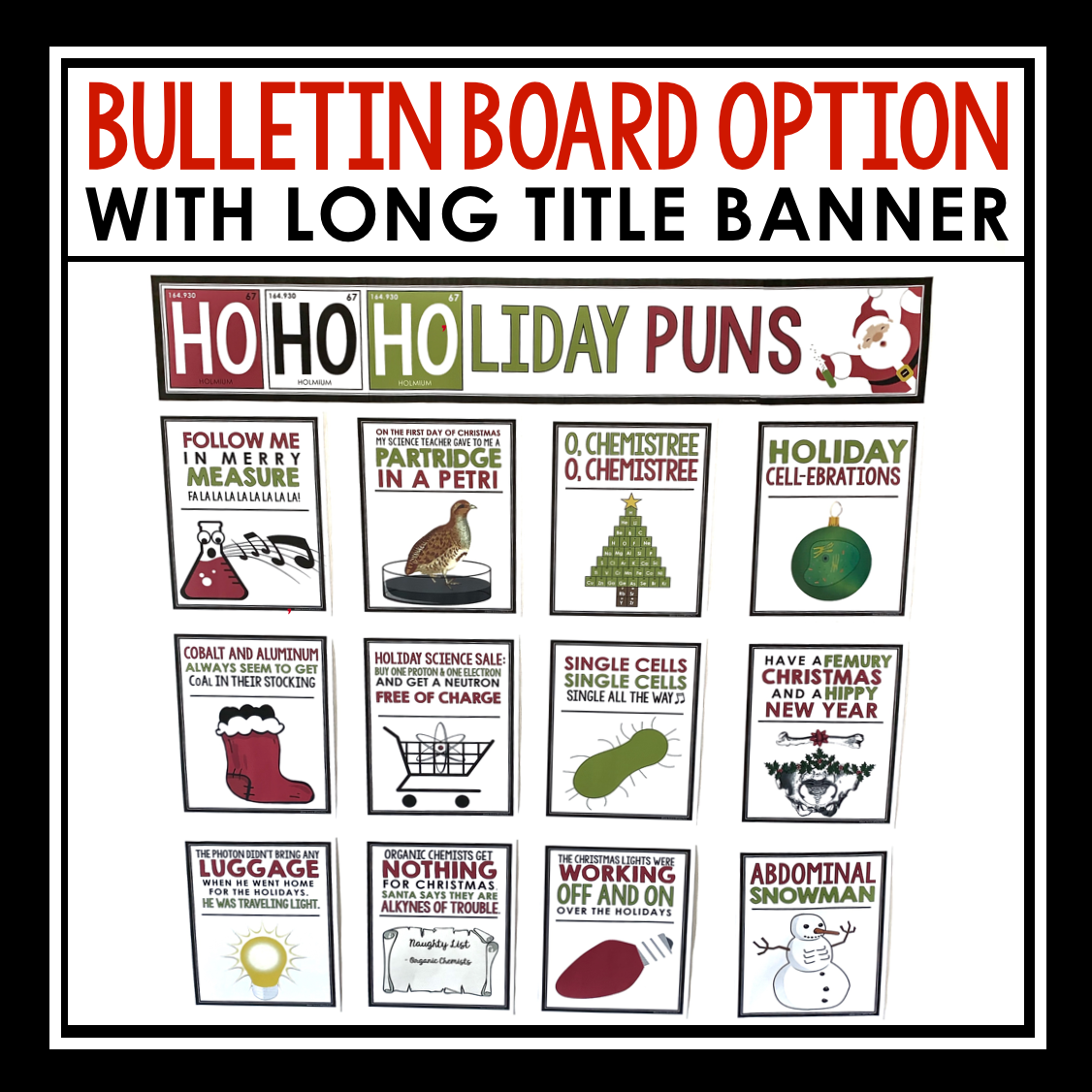 Science Christmas/Winter Season Posters