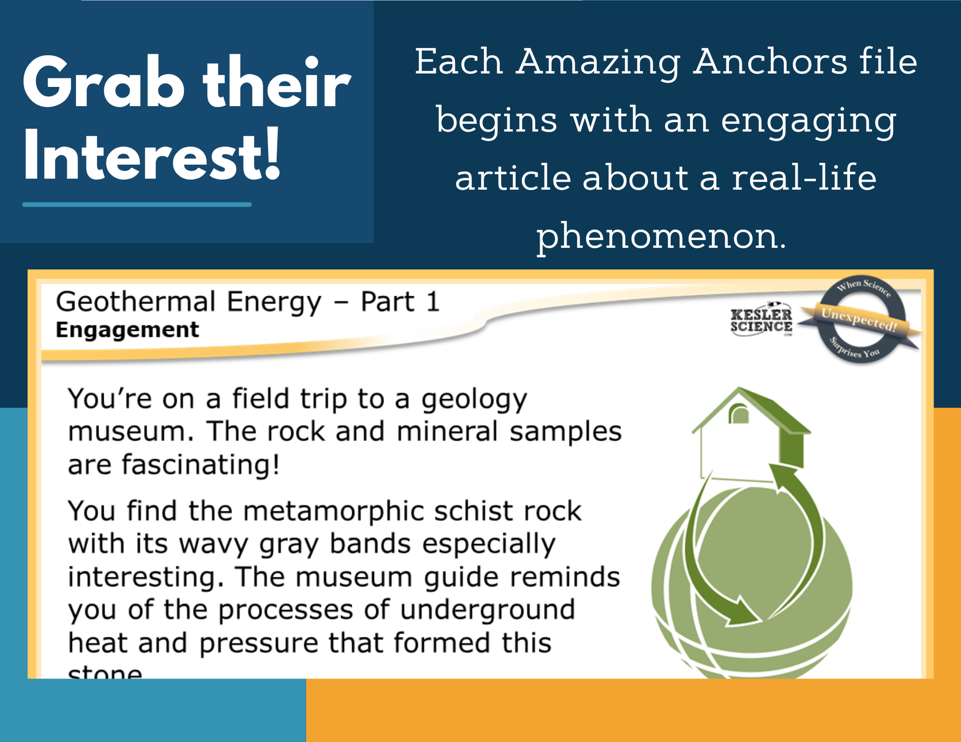 Amazing Anchors Cycling of Earth's Materials (Geothermal Energy) - NGSS MS ESS2-1