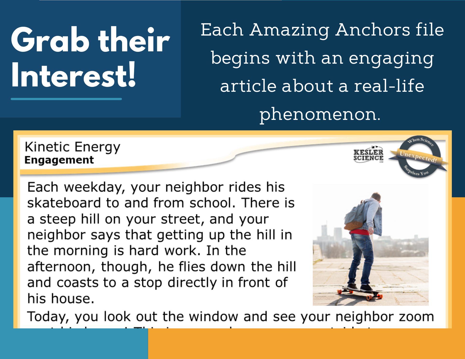 Amazing Anchors Kinetic Energy of an Object - NGSS MS PS3-1