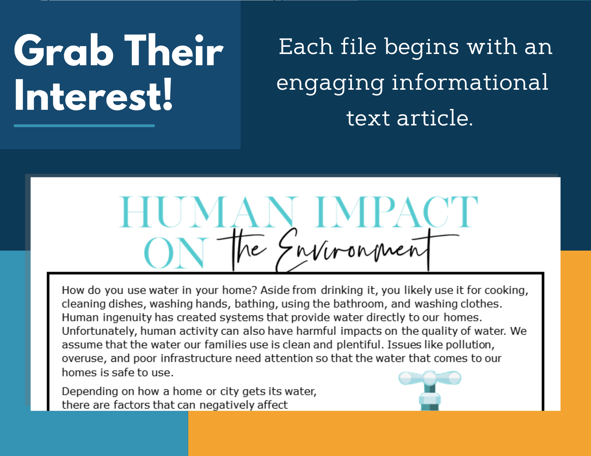 MS 6th 7th 8th Science Reading Comprehension Passages - VOL. 3 - Human Impact on Environment
